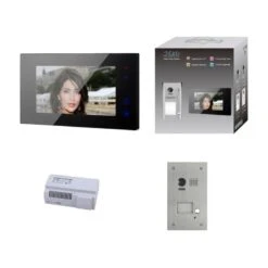 KIT VIDEO AO 7 POUCES AVEC MÉMOIRE + CAMERA ENCASTREE