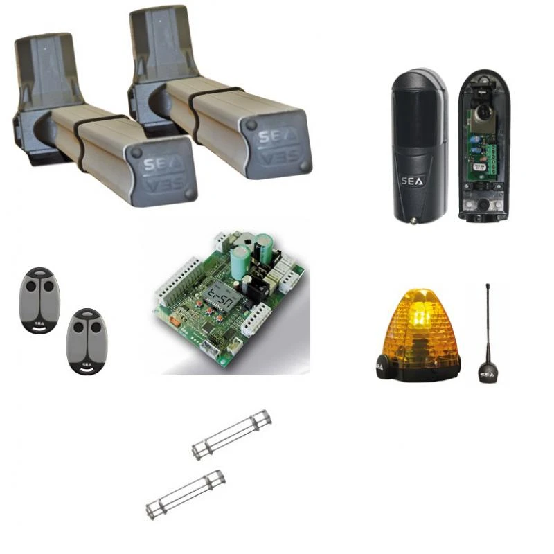KIT ALPHA 330 Motorisation électromécanique Pour Portail 2 Battants SEA 24V 3 KIT ALPHA 330 Motorisation électromécanique Pour Portail 2 Battants SEA 24V