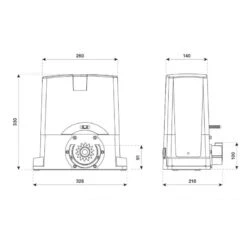KBULL624 Kit De Motorisation 24V Pour Portail Coulissant BENINCA 10 KBULL624 Kit De Motorisation 24V Pour Portail Coulissant BENINCA -Nice Soldes Boutique schema bull 624 800x800 1