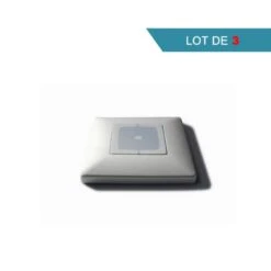 LOT DE 3 Plaques Murales Carrées Blanches WSW Pour NICEWAY