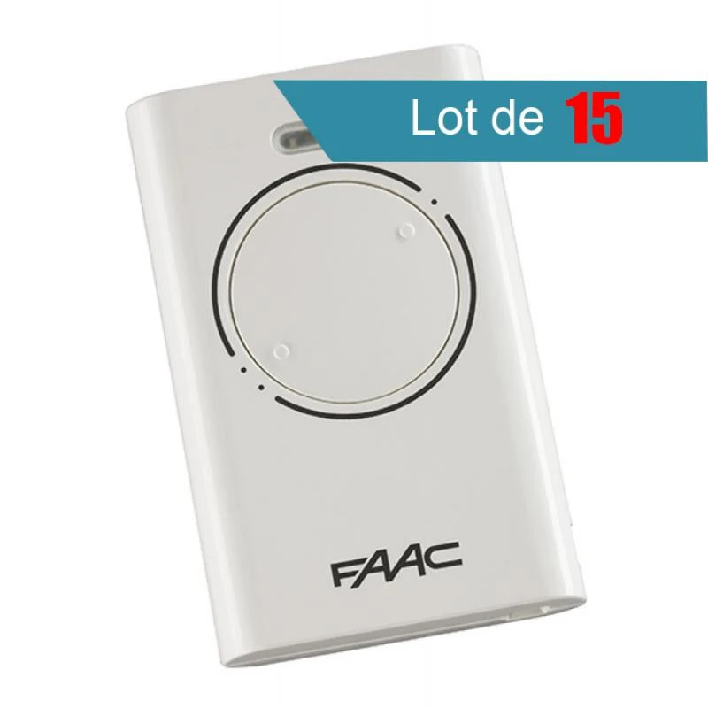 Télécommande FAAC XT2 433 SLH BLANC Pack De 15 3 Télécommande FAAC XT2 433 SLH BLANC Pack De 15